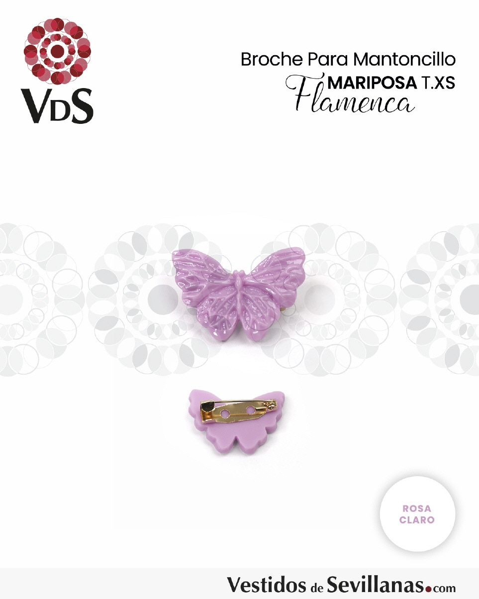 Broche MARIPOSA, S&iacute;mil resina T.XS_3col