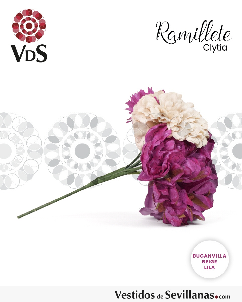 Ramillete CLYTIA  flores T.L_3col