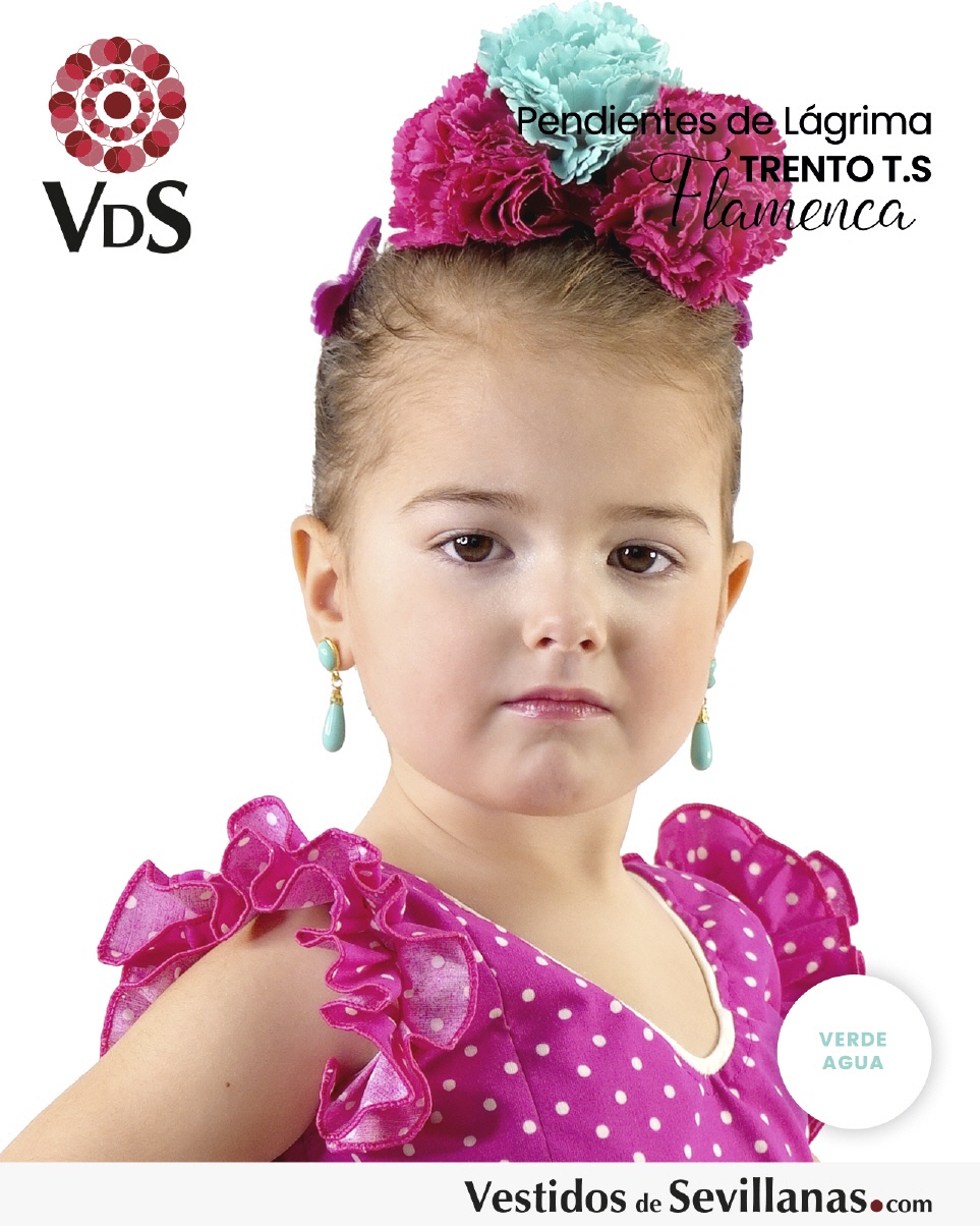 Pendiente l&aacute;grima TRENTO  T.S_3col