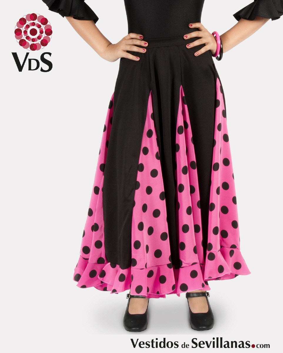 Falda JIMENA 8Nesgas (lunar Mediano)_3col