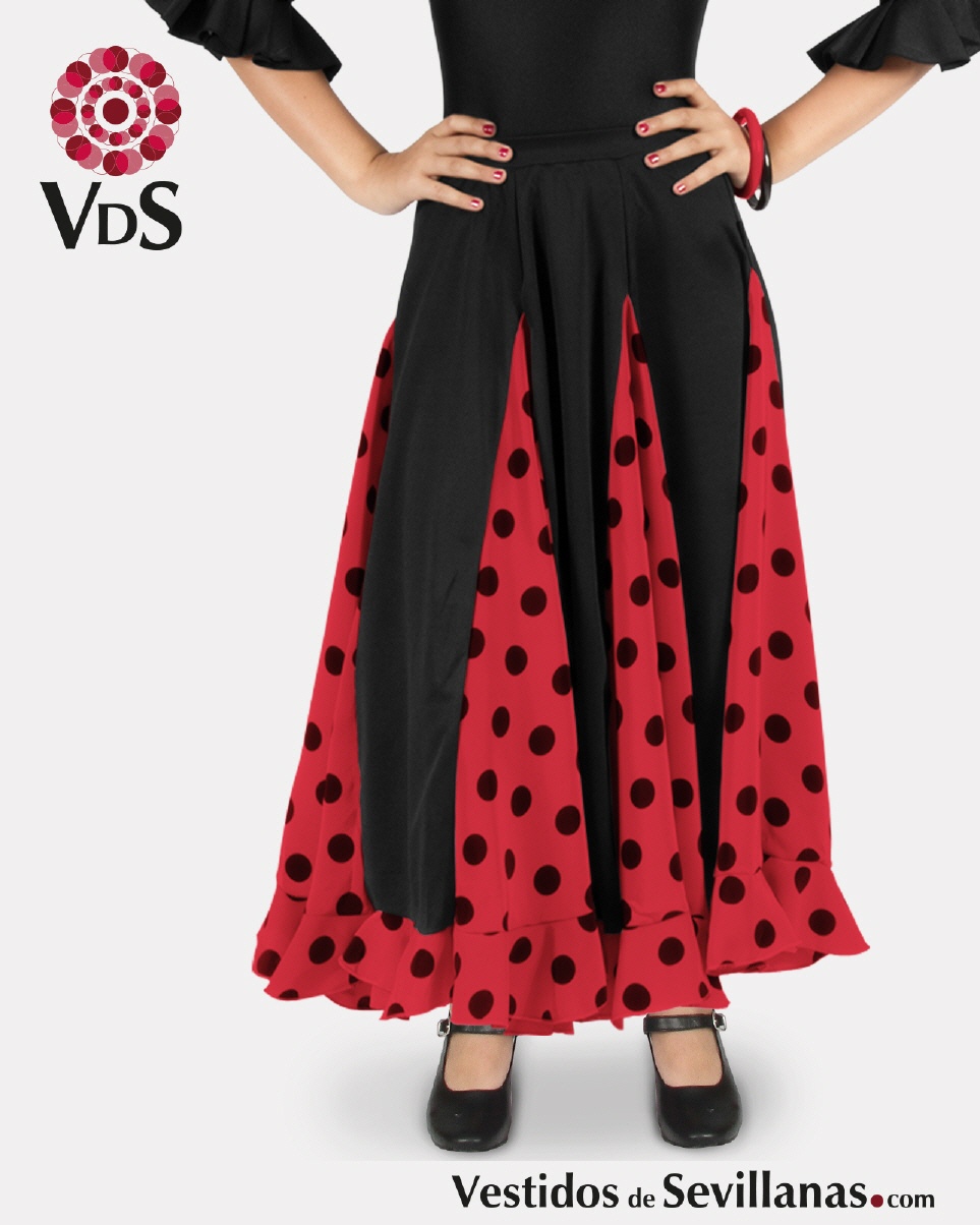 Falda JIMENA 8Nesgas (lunar Mediano)_3col