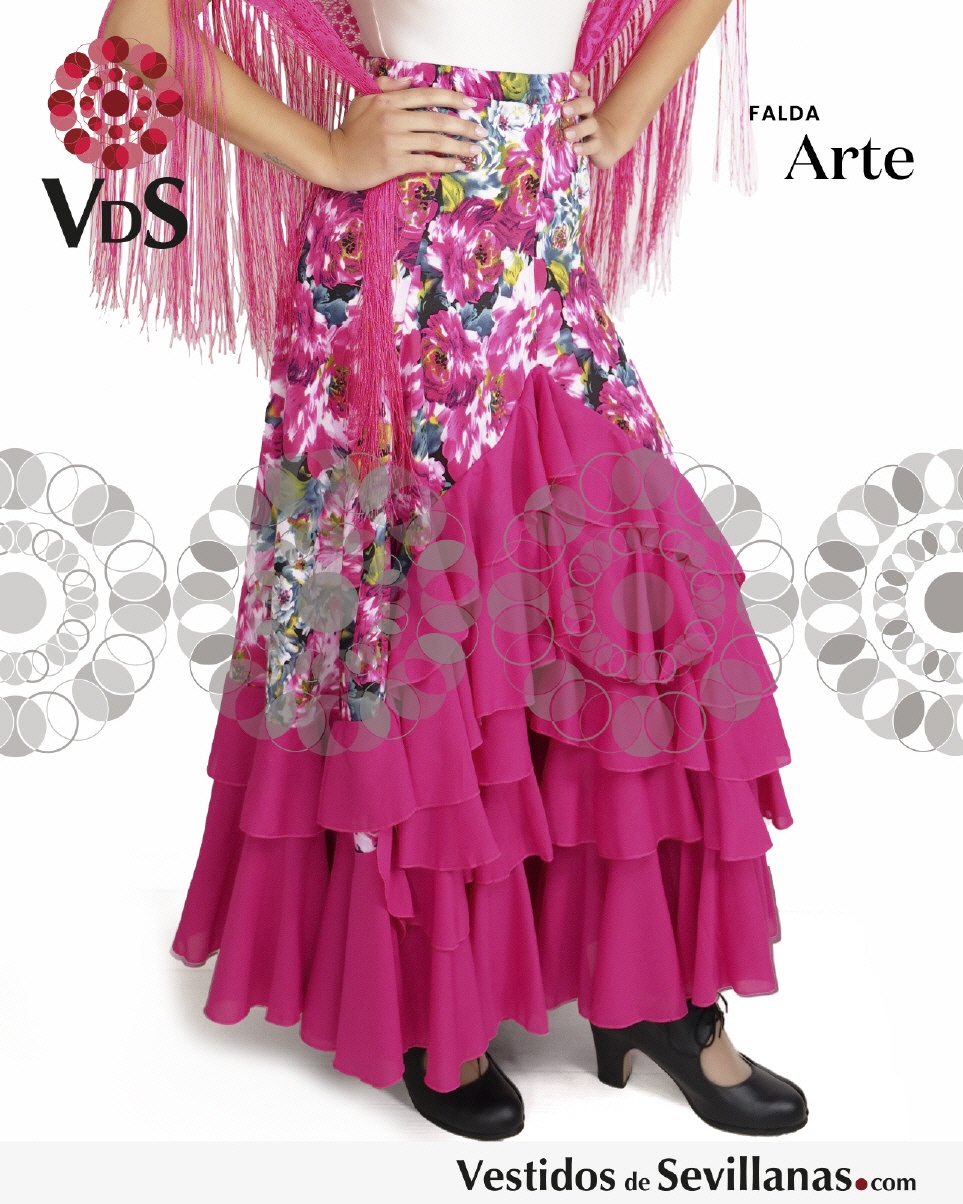 Faldas Flamencas Para Niñas - El Rocio