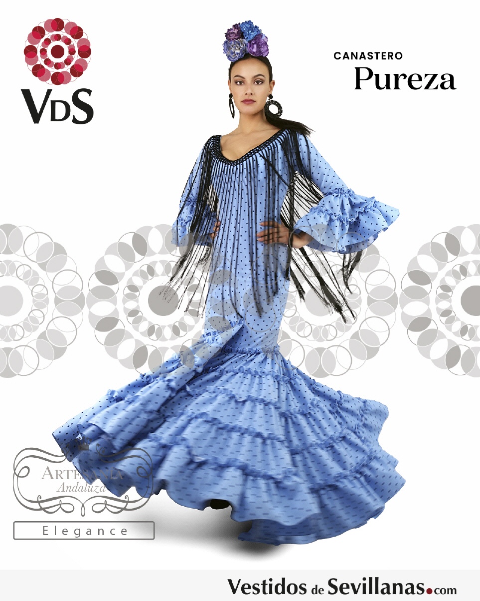 Disfraz de Flamenca azul