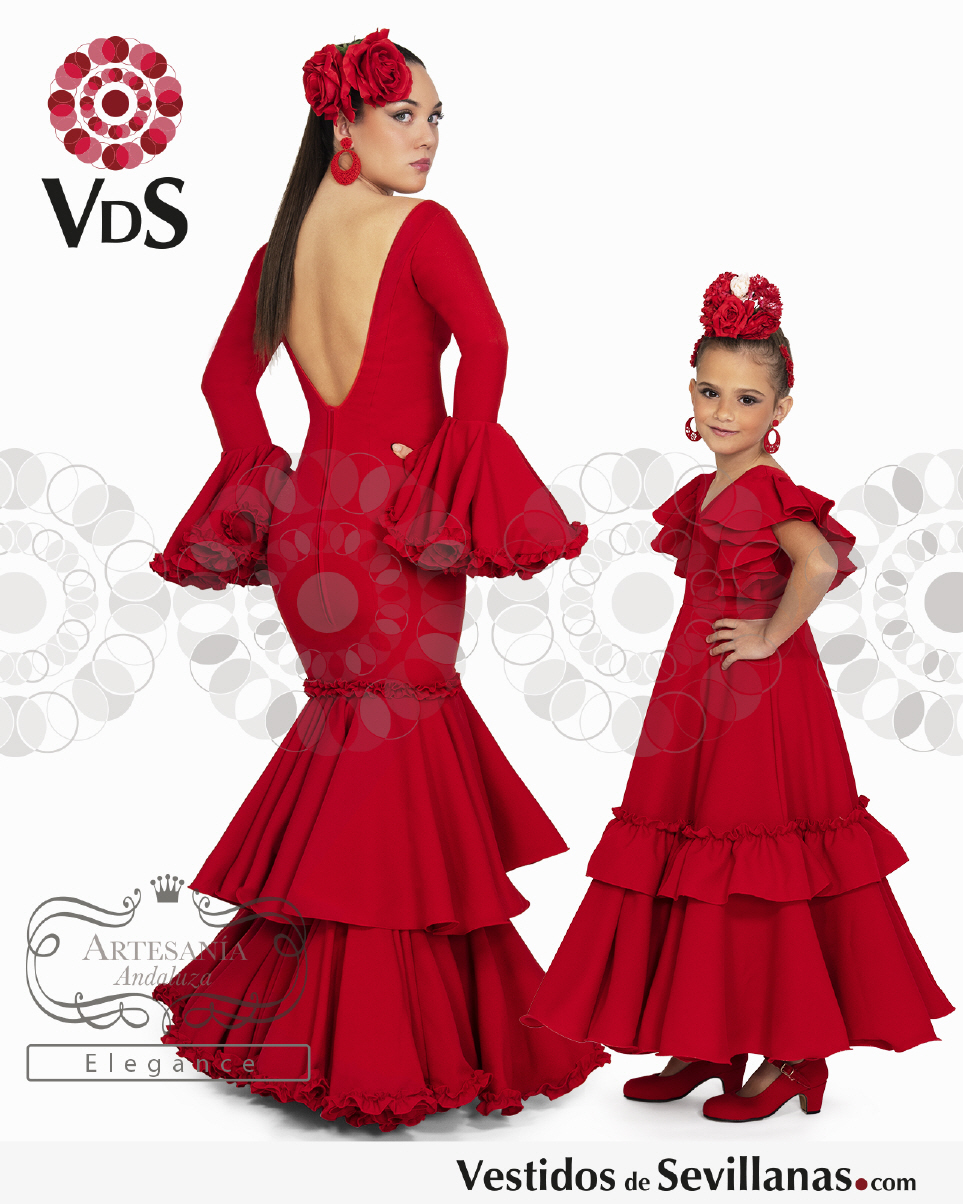 Traje De Flamenca Amaya Rojo – Fermont