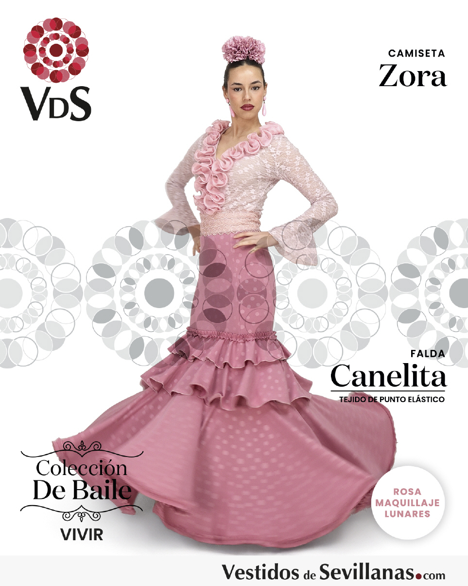 Falda con mucho vuelo