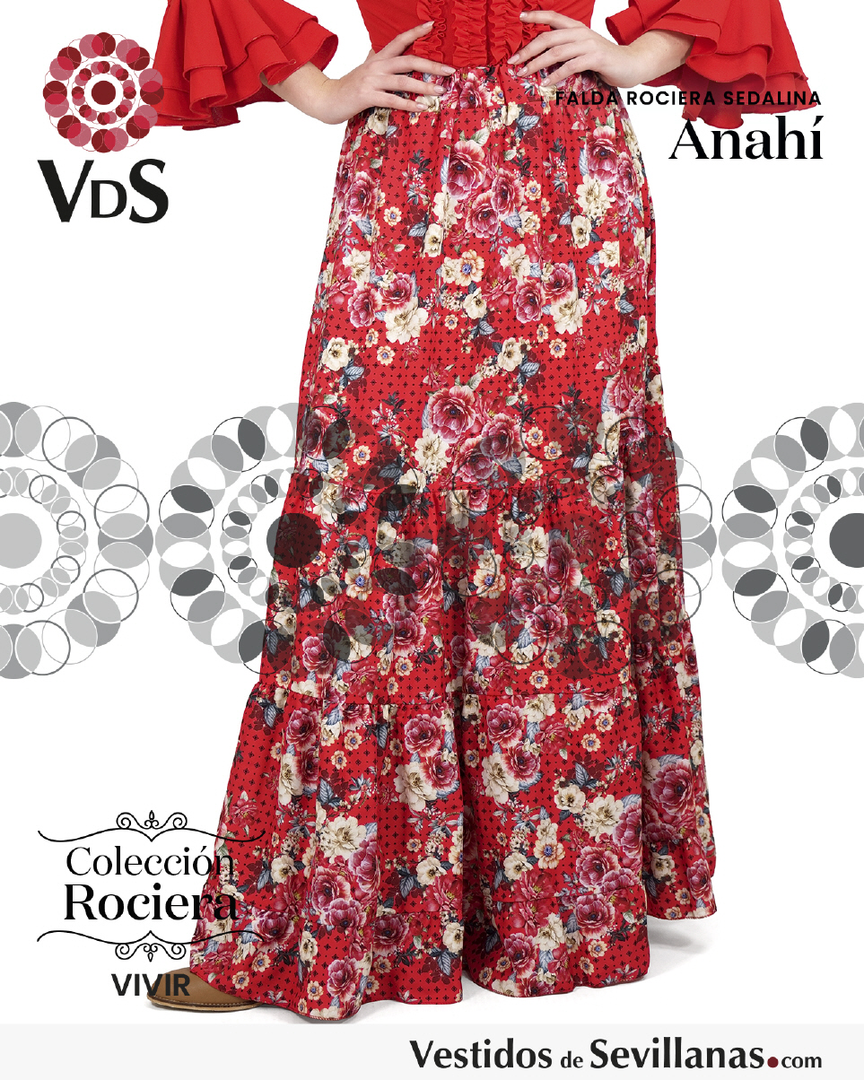 Falda Rociera en sedalina