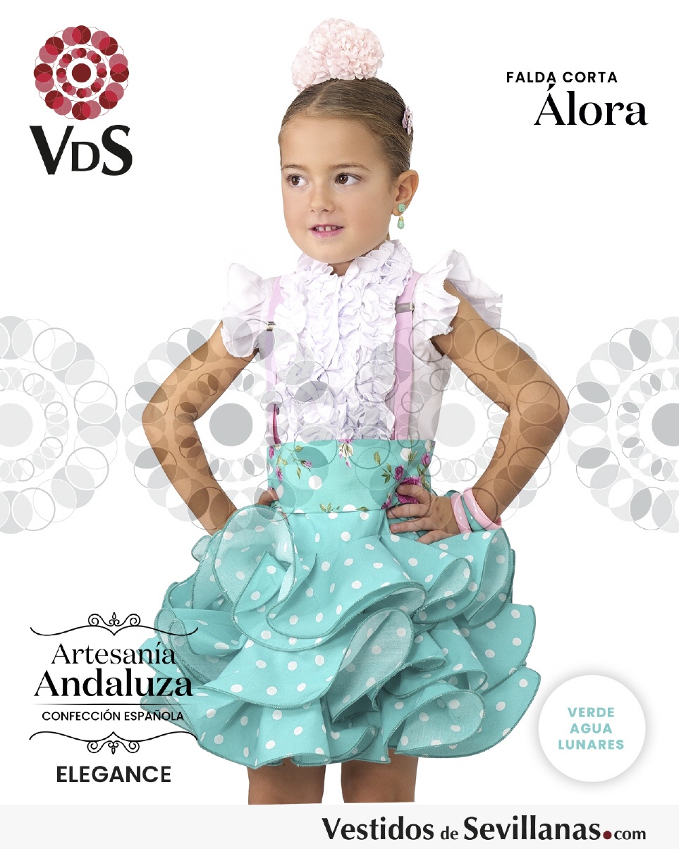 Falda corta &Aacute;LORA Popel&iacute;n_3col