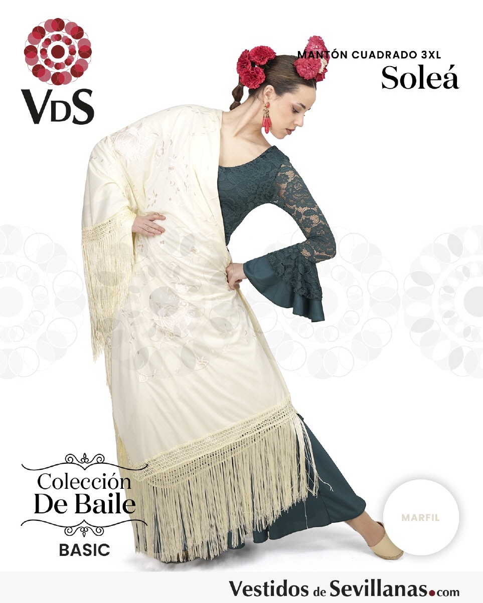 Mant&oacute;n Cuadrado  SOLE&Aacute; Bordado T.3XL_3col