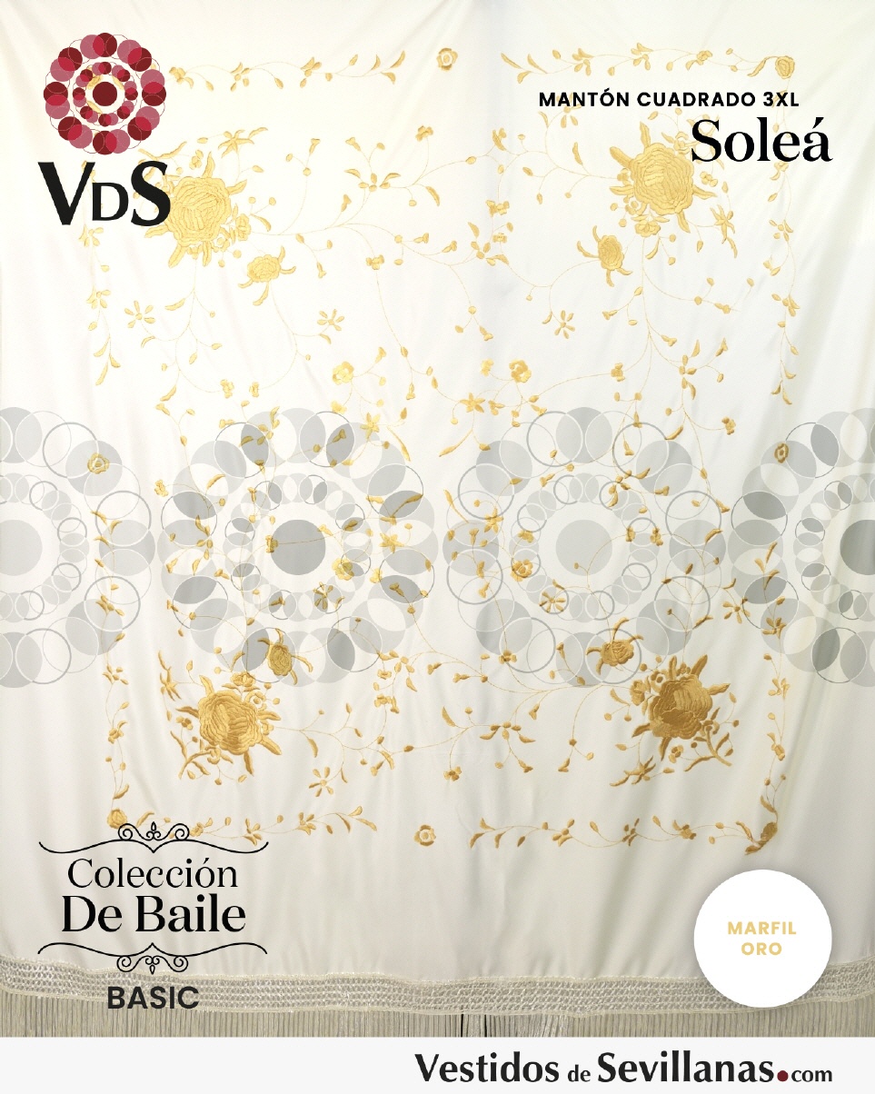 Mant&oacute;n Cuadrado  SOLE&Aacute; Bordado T.3XL_3col