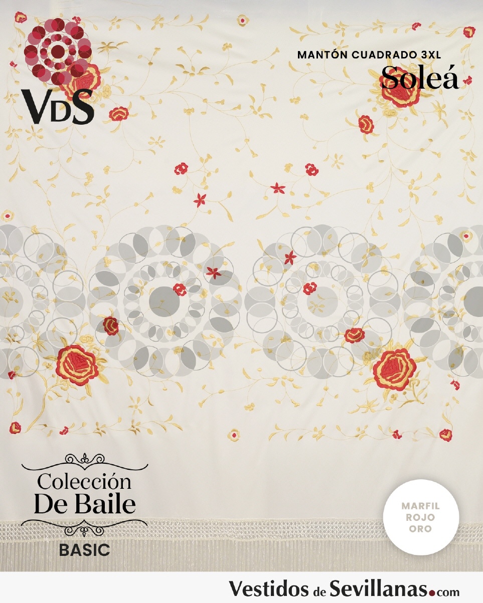 Mant&oacute;n Cuadrado  SOLE&Aacute; Bordado T.3XL_3col