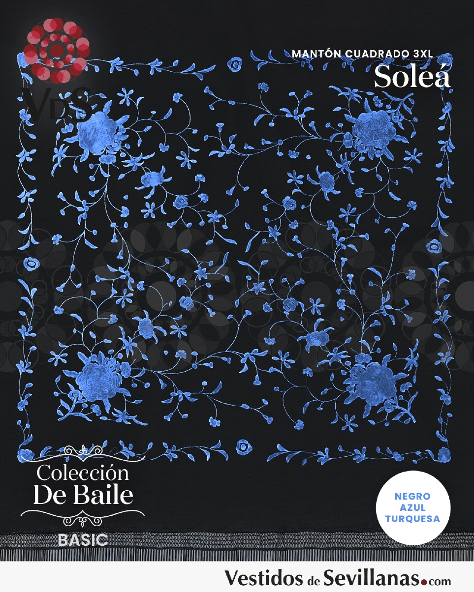 Mant&oacute;n Cuadrado  SOLE&Aacute; Bordado T.3XL_3col