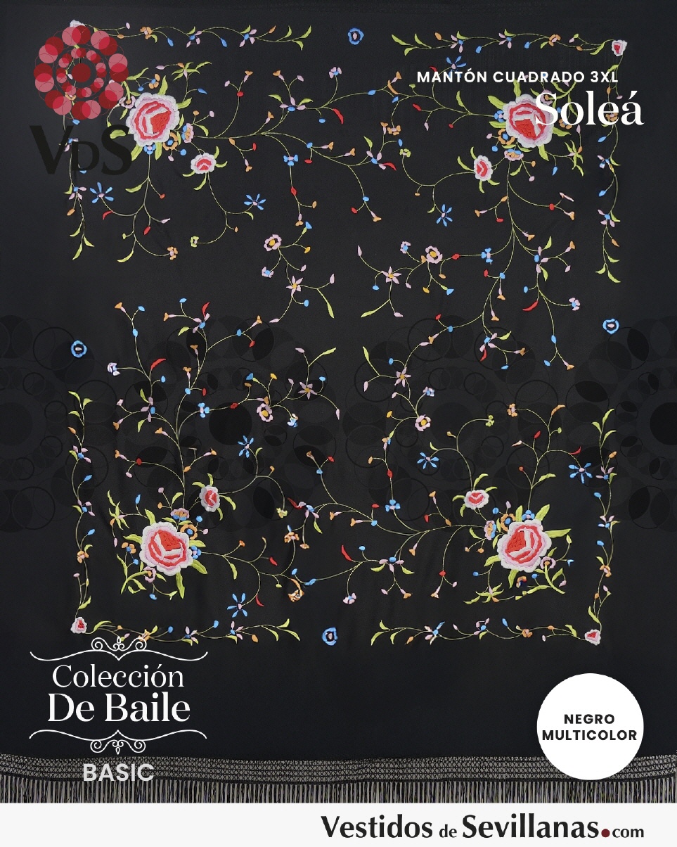Mant&oacute;n Cuadrado  SOLE&Aacute; Bordado T.3XL_3col