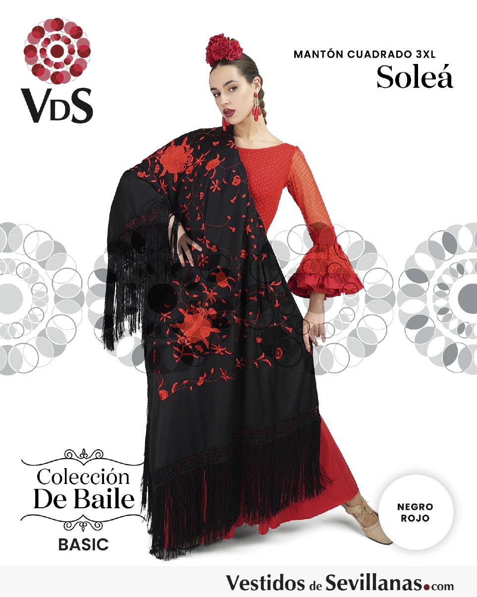 Mant&oacute;n Cuadrado  SOLE&Aacute; Bordado T.3XL_3col