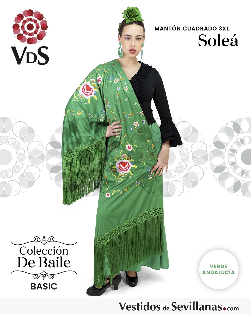 Mant&oacute;n Cuadrado  SOLE&Aacute; Bordado T.3XL_3col