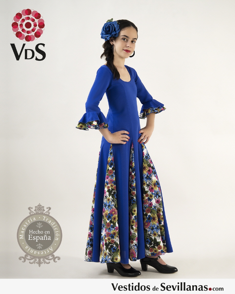 Vestido de niña para danza flamenco o sevillanas - V07