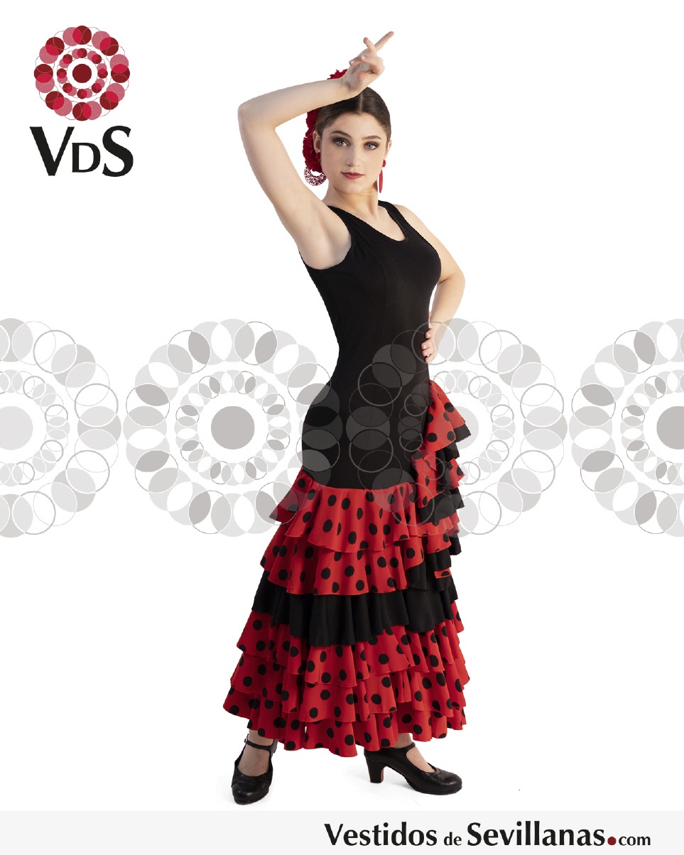 Falda Fandango para bailar flamenco